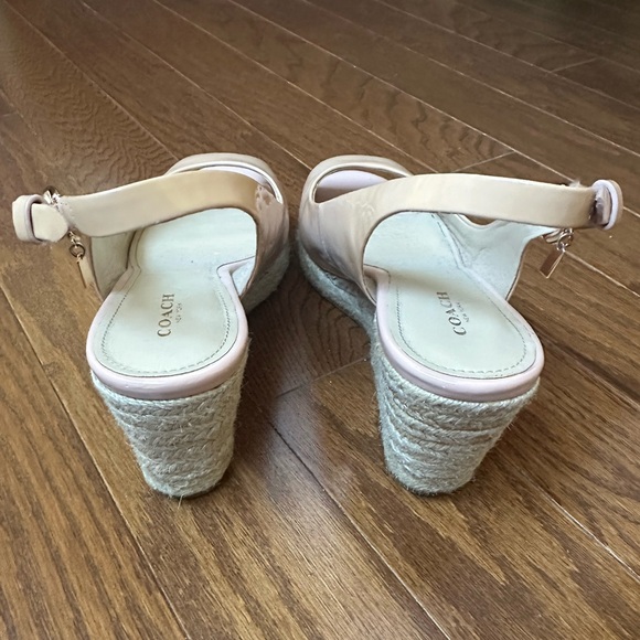 Pale Pink Coach Wedges - Picture 4 of 7